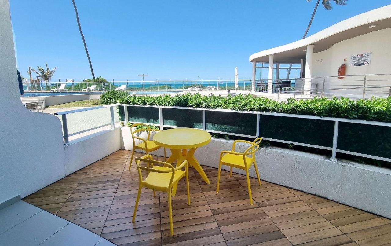 Ferienwohnung Areias do Mar Sunset - Apê Frente Mar Pet Friendly Barra de São Miguel Exterior foto
